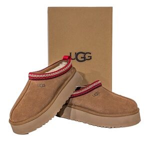 UGG Tan and Red Women's Slippers